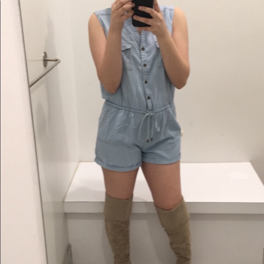Blue jean romper 💓